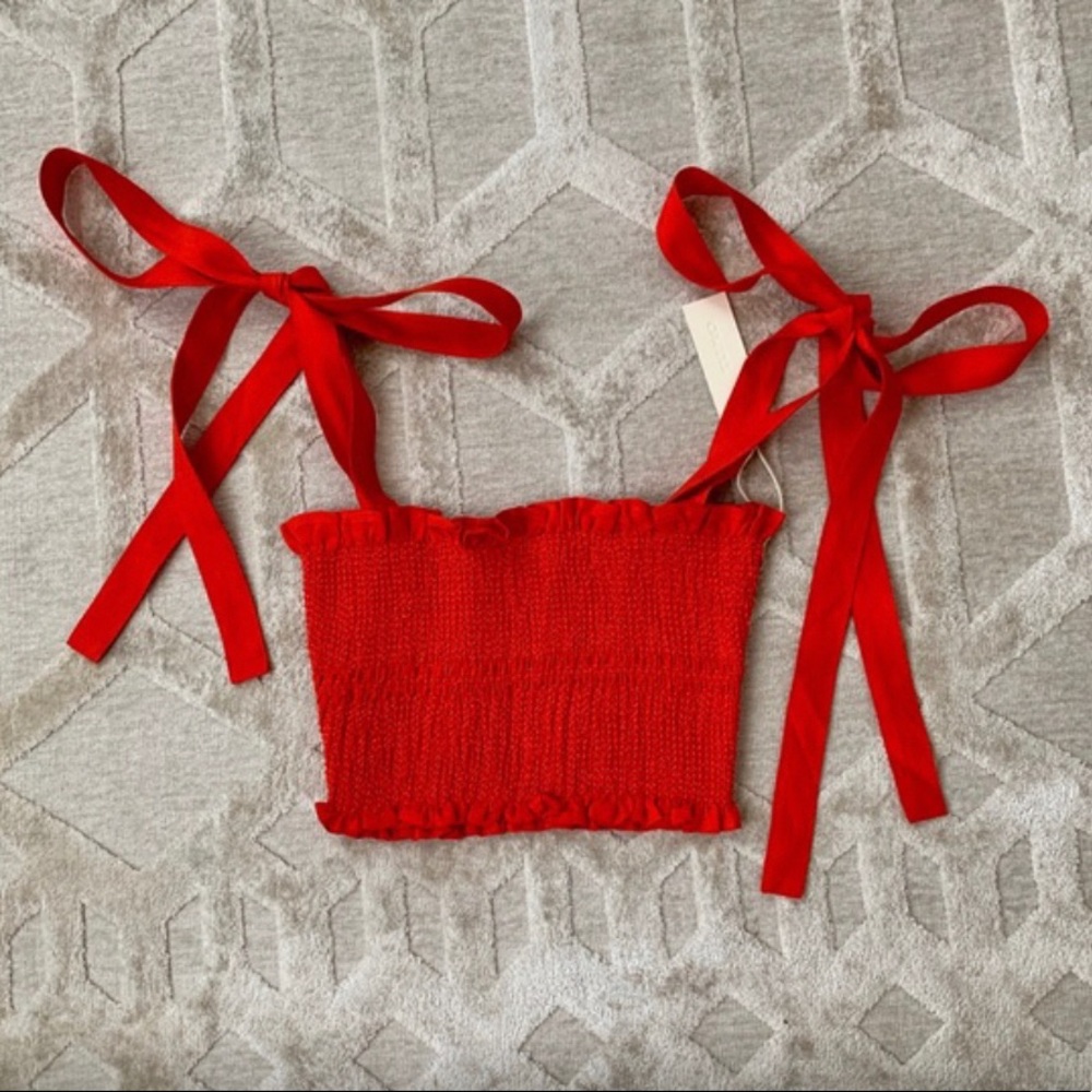 Red crop top by Capulet